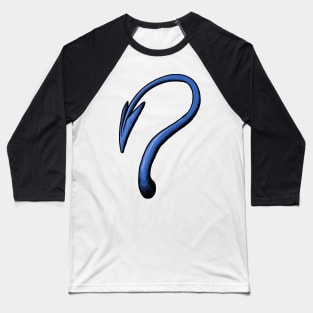 Demon Tail (blue) Baseball T-Shirt